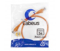 Cabeus PC-UTP-RJ45-Cat.5e-0.5m-OR-LSZH патч-корд