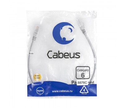 Cabeus PC-UTP-RJ45-Cat.6-0.5m-LSZH патч-корд