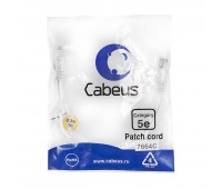 Cabeus PC-UTP-RJ45-Cat.5e-0.3m-WH-LSZH патч-корд