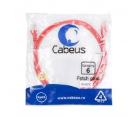 Cabeus PC-UTP-RJ45-Cat.6-1.5m-RD патч-корд