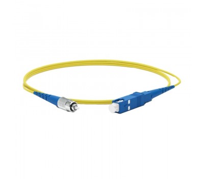 Hyperline FC-S2-9-FC/UR-SC/UR-H-50M-LSZH-YL, патч-корд волоконно-оптический