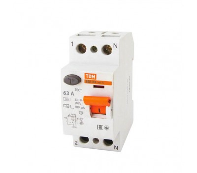 TDM ELECTRIC TDM SQ0203-0081 устройство защитного отключения ВД1-63