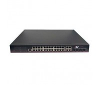 LTV-3S24G4C-MP, LTV-3S24G4C-MP, 24-портовый управляемый L2+ коммутатор Ethernet с поддержкой POE