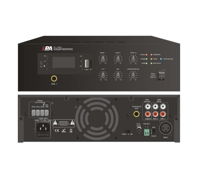 LPA-TA-120M, микшер-усилитель, 120 Вт, MP3(USB/SD), Bluetooth, микрофон, фантомное питание, тюнер